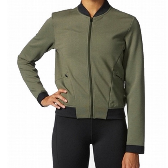 adidas Jackets & Blazers - Adidas Forest Womens Medium Full-Zip Bomber Jacket